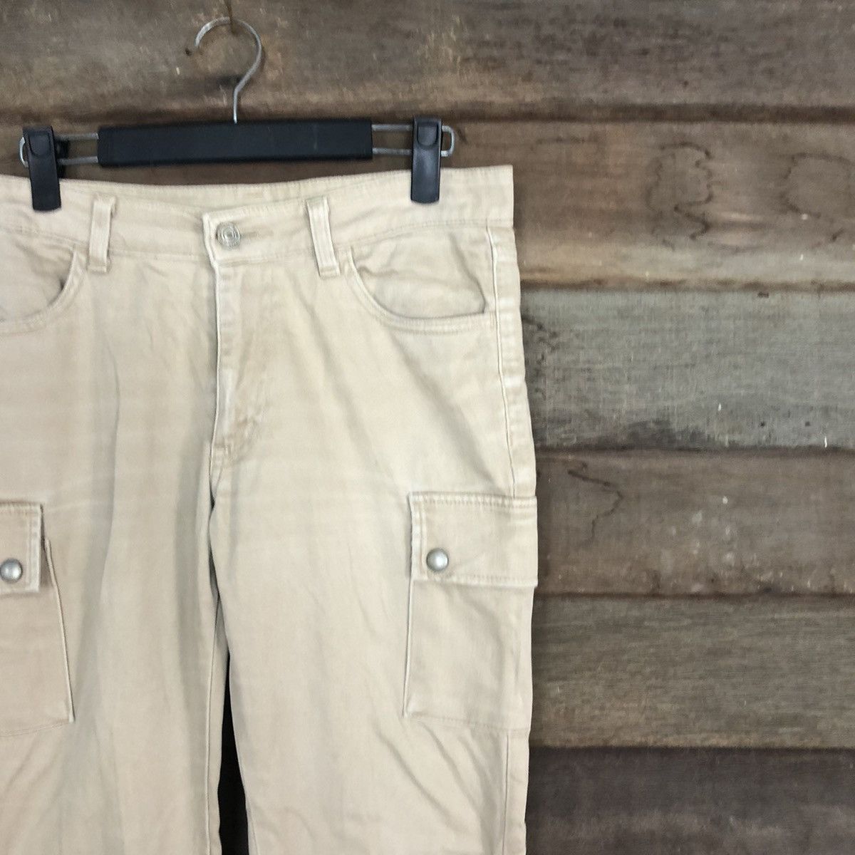 Japanese Brand BOOTCUT 💥 VINTAGE Dear Heart Faded Flared Cargo Pants #0565 Size US 29 - 5 Thumbnail