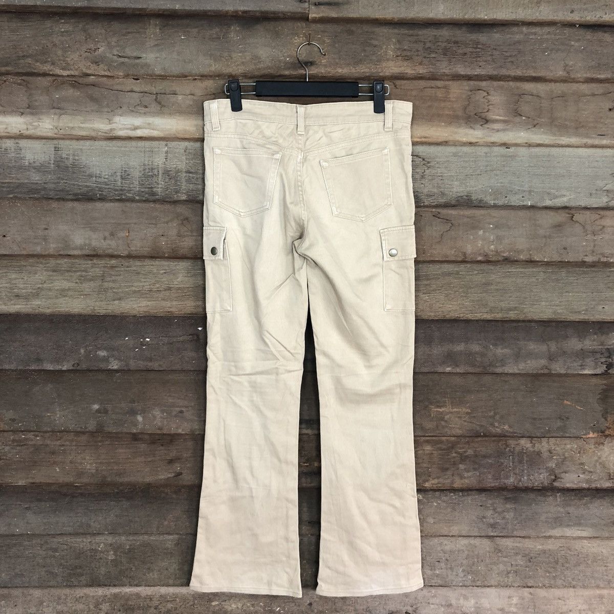 Japanese Brand BOOTCUT 💥 VINTAGE Dear Heart Faded Flared Cargo Pants #0565 Size US 29 - 8 Thumbnail