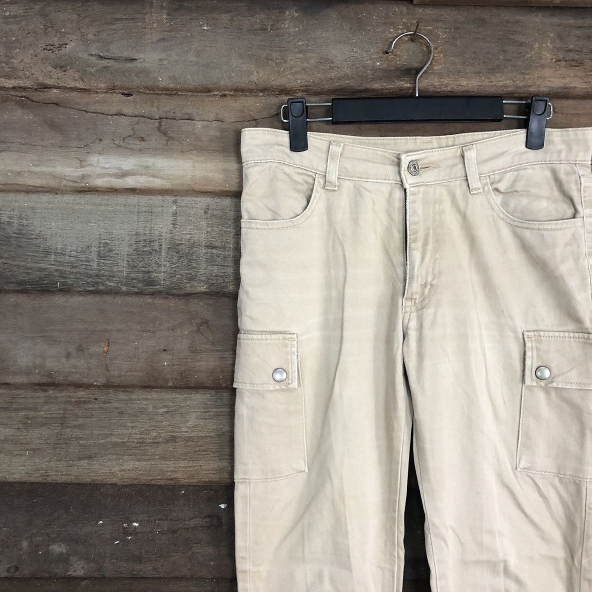 Japanese Brand BOOTCUT 💥 VINTAGE Dear Heart Faded Flared Cargo Pants #0565 Size US 29 - 6 Thumbnail