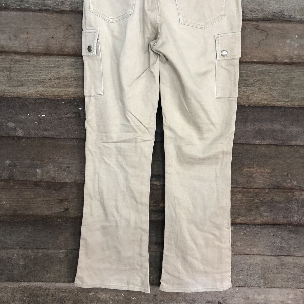 Japanese Brand BOOTCUT 💥 VINTAGE Dear Heart Faded Flared Cargo Pants #0565 Size US 29 - 10 Thumbnail