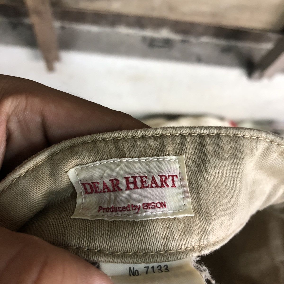Japanese Brand BOOTCUT 💥 VINTAGE Dear Heart Faded Flared Cargo Pants #0565 Size US 29 - 12 Thumbnail