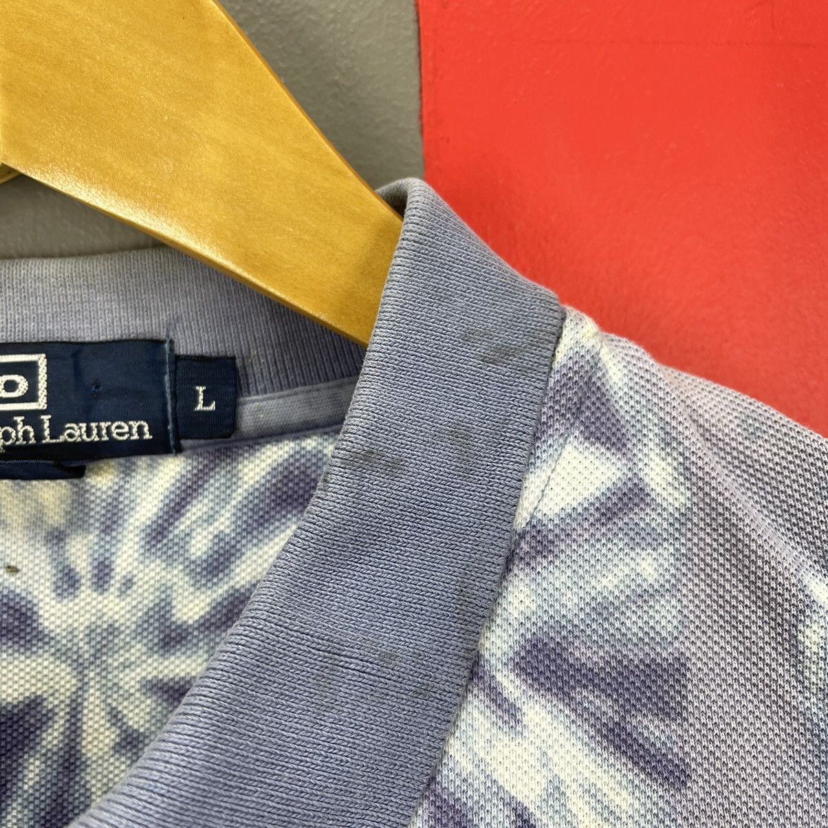 Polo Ralph Lauren 90s Vintage POLO RALPH LAUREN Floral Polo T Shirt #1098/AM Size US L / EU 52-54 / 3 - 7 Thumbnail