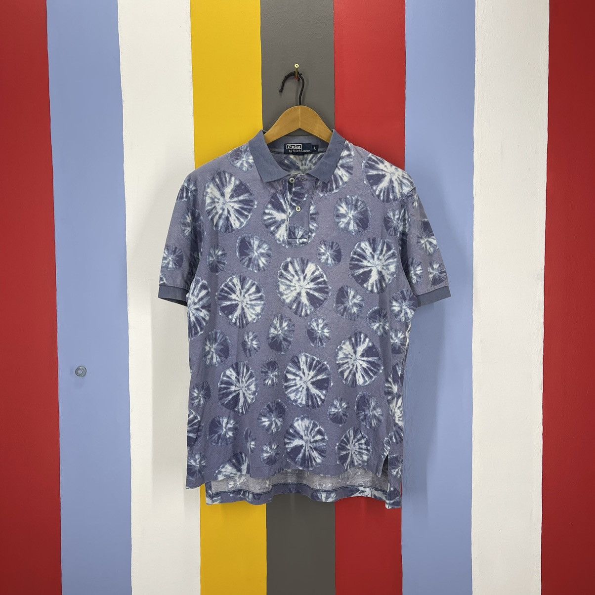 Polo Ralph Lauren 90s Vintage POLO RALPH LAUREN Floral Polo T Shirt #1098/AM Size US L / EU 52-54 / 3 - 1 Thumbnail
