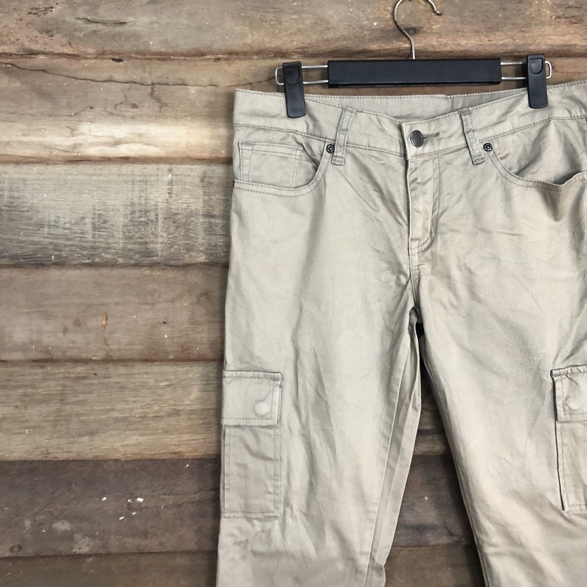 Japanese Brand GU Japan Grey Skinny Cargo Pants #0563 Size US 30 / EU 46 - 6 Thumbnail