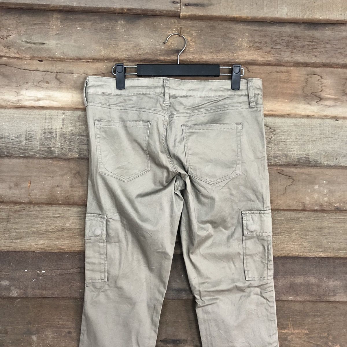 Japanese Brand GU Japan Grey Skinny Cargo Pants #0563 Size US 30 / EU 46 - 9 Thumbnail