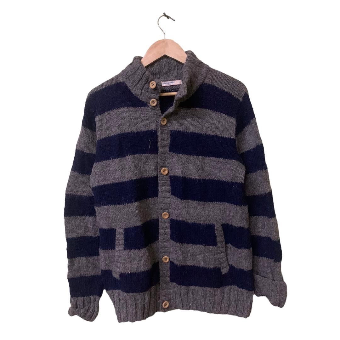 Vintage Vintage Knit sweater gaijin striped design Size US L / EU 52-54 / 3 - 1 Thumbnail