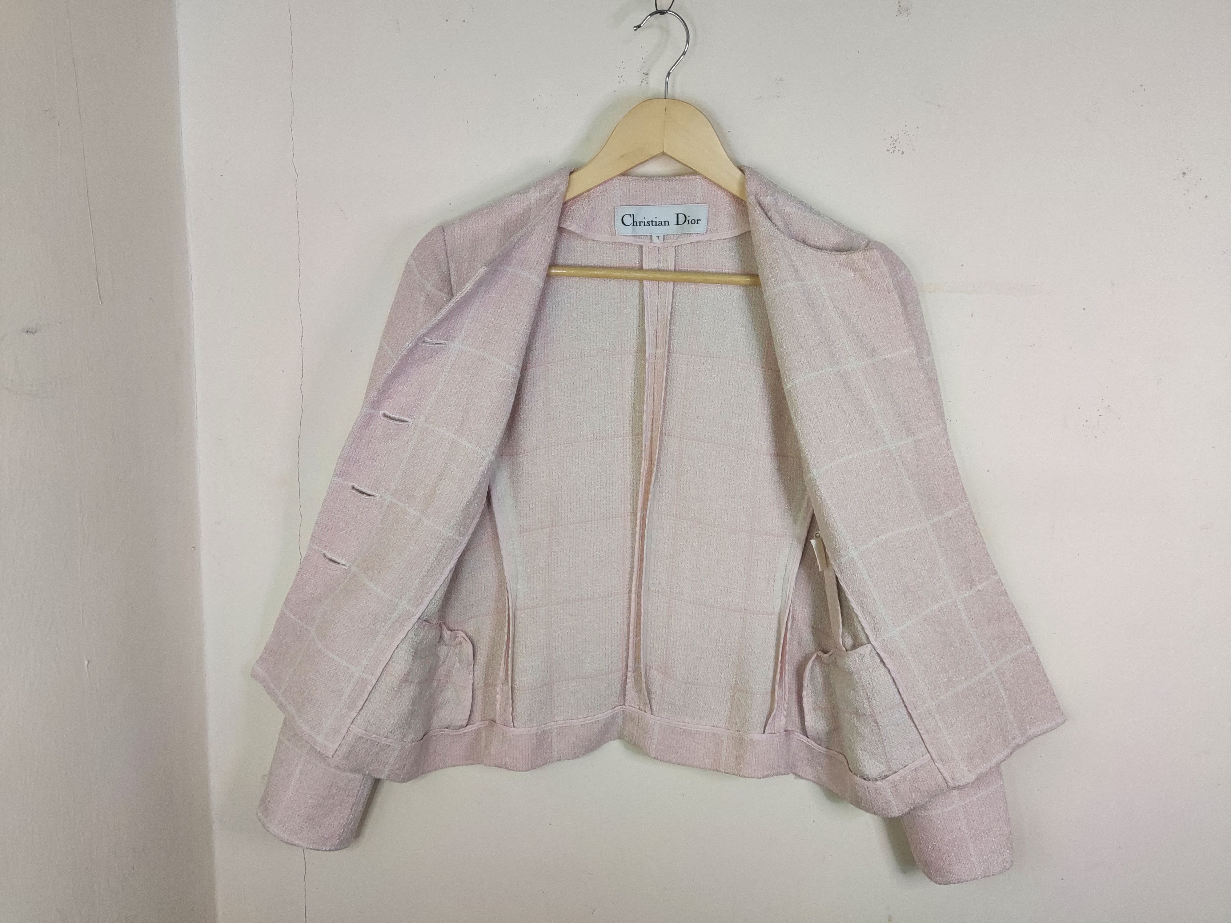 Christian Dior Monsieur Vintage 80s Christian Dior women's suit top Size S / US 4 / IT 40 - 4 Thumbnail