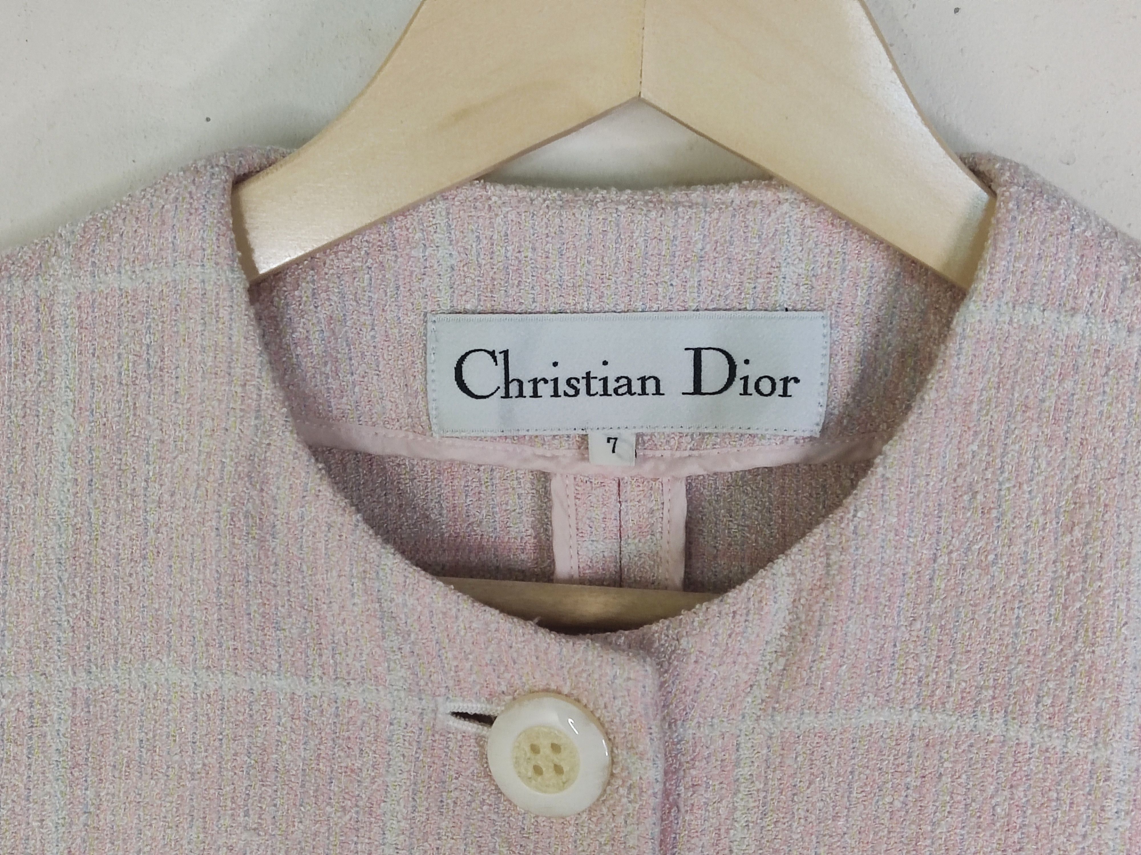 Christian Dior Monsieur Vintage 80s Christian Dior women's suit top Size S / US 4 / IT 40 - 5 Thumbnail