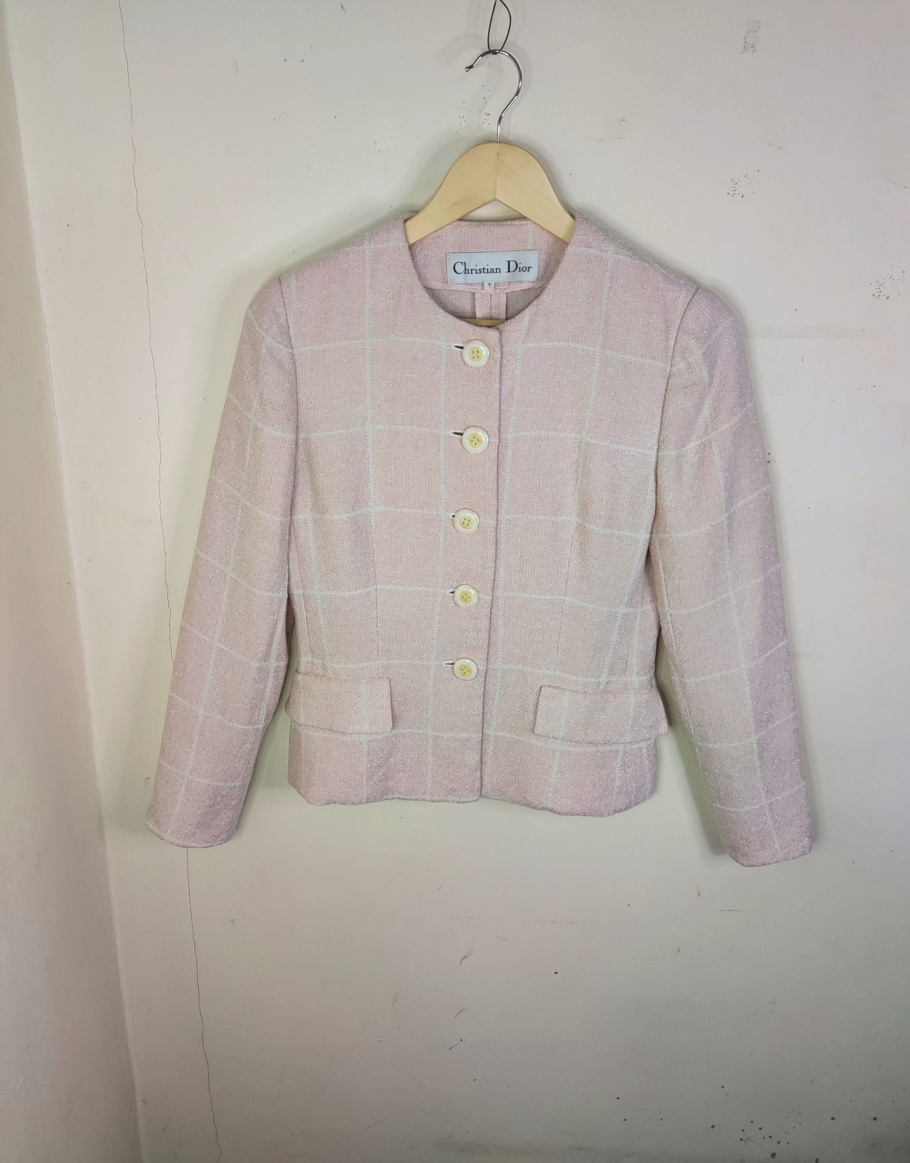 Christian Dior Monsieur Vintage 80s Christian Dior women's suit top Size S / US 4 / IT 40 - 2 Thumbnail