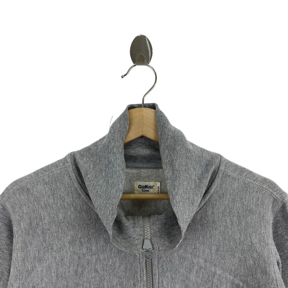 Oshkosh × Vintage Vintage OSH KOSH Classic Turtleneck Grey Sweater Size US L / EU 52-54 / 3 - 2 Thumbnail