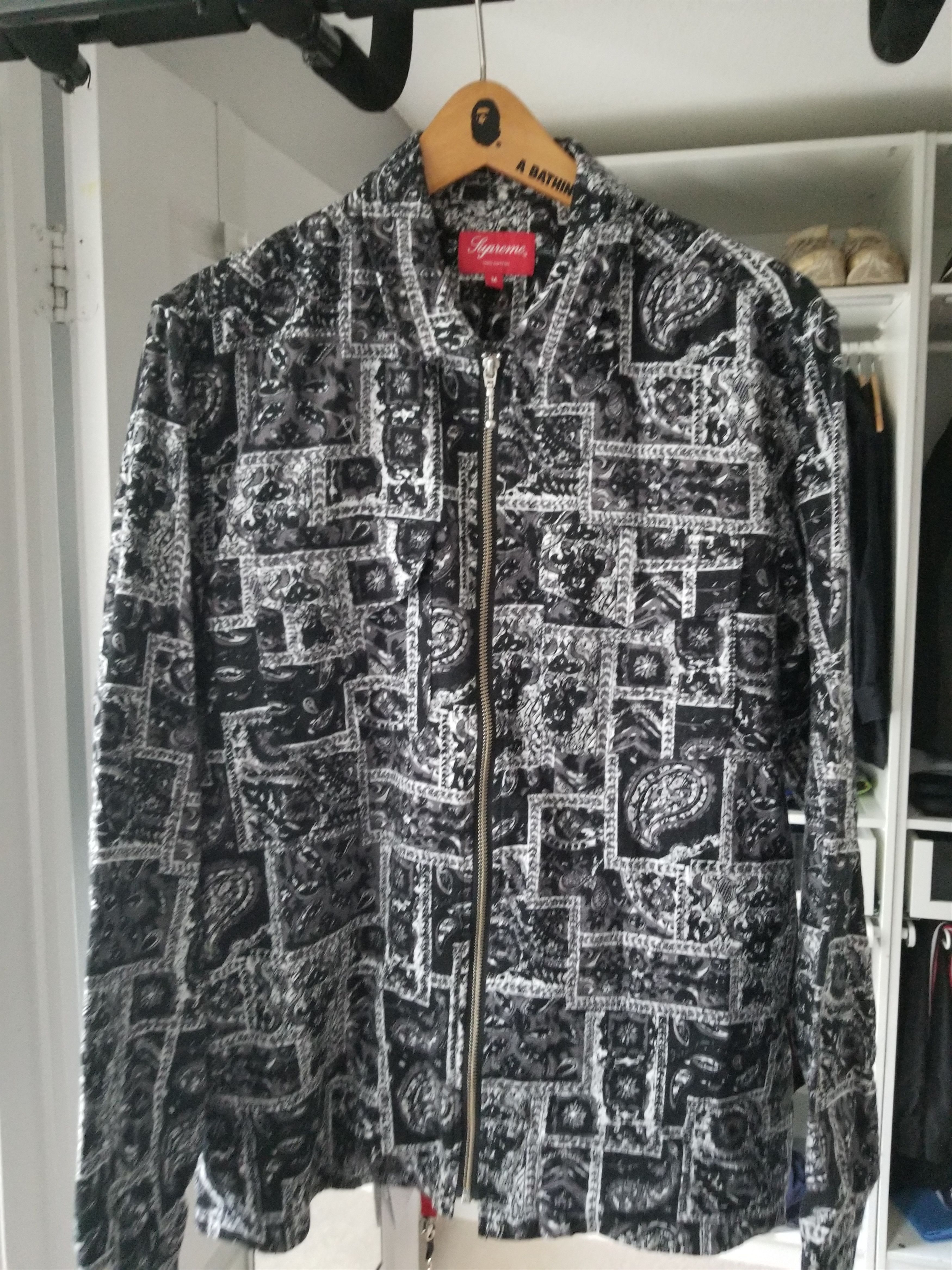 Supreme Supreme Broken Paisley Flannel Zip Up Shirt | Grailed