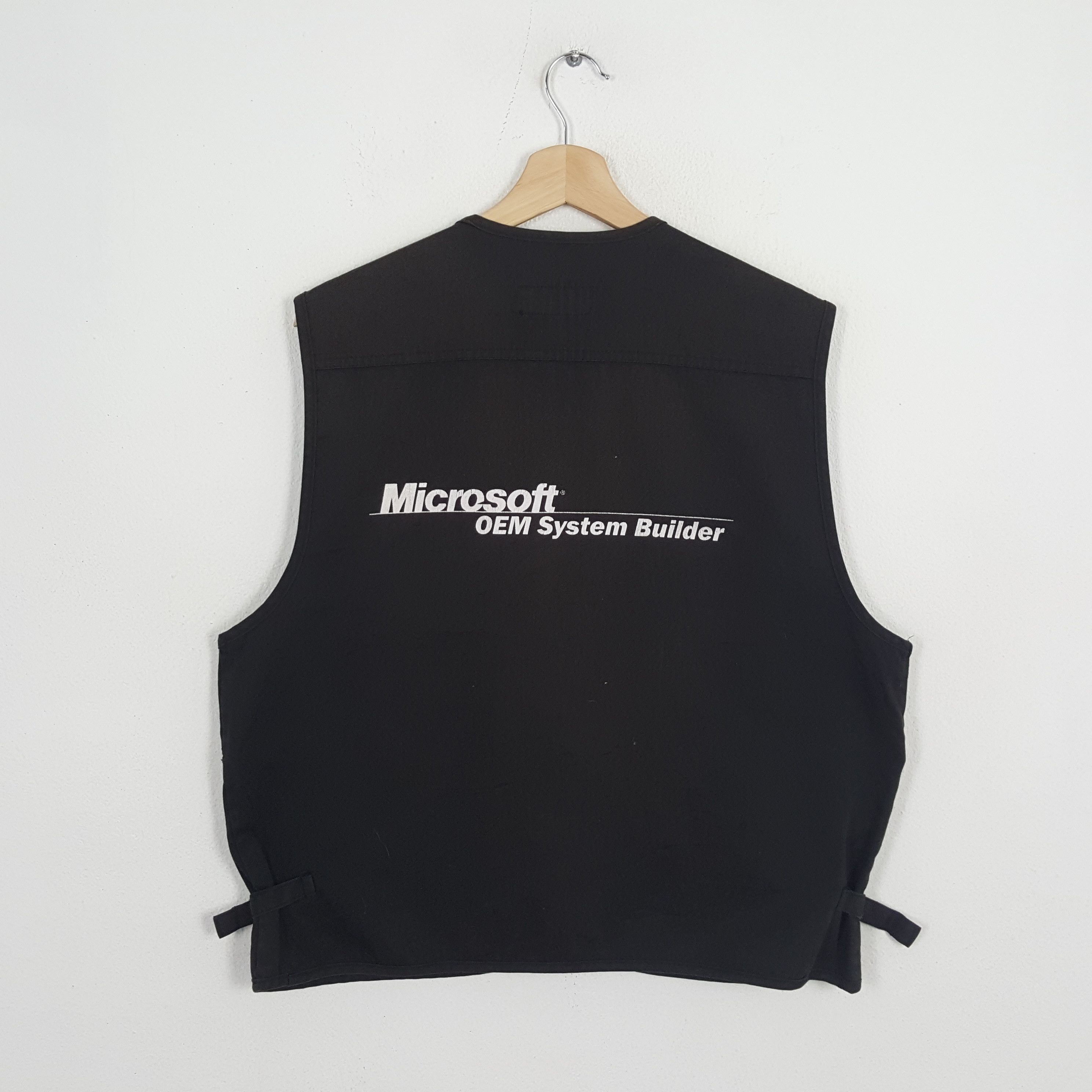 Vintage MICROSOFT OEM SYSTEM BUILDER Streetwear Vest