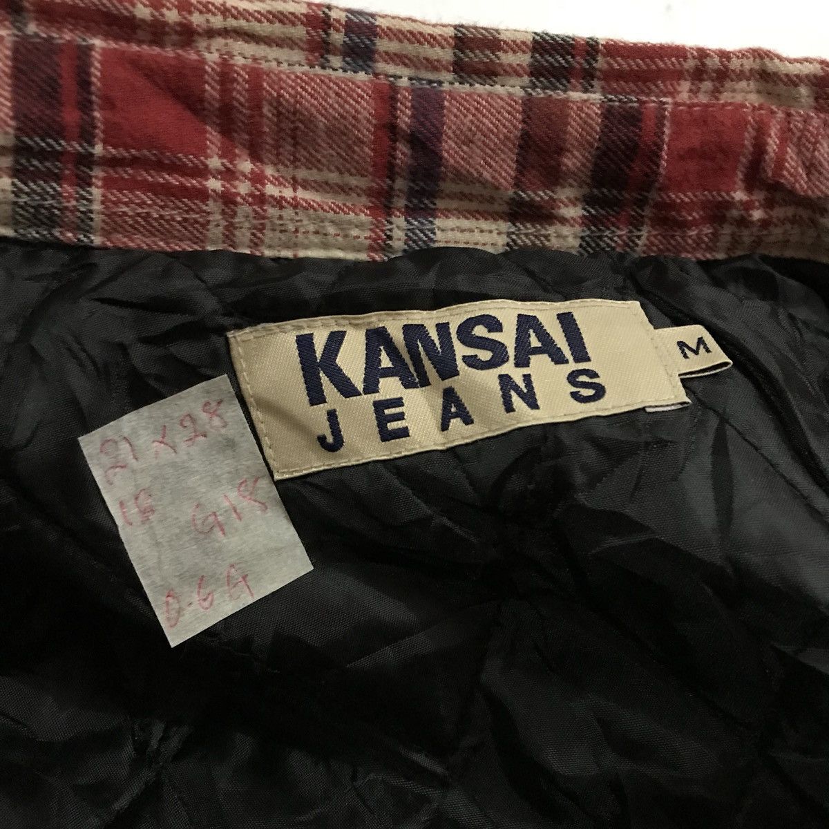 Kansai Yamamoto Kansai Jeans Plaid Jacket button up Size US M / EU 48-50 / 2 - 8 Thumbnail