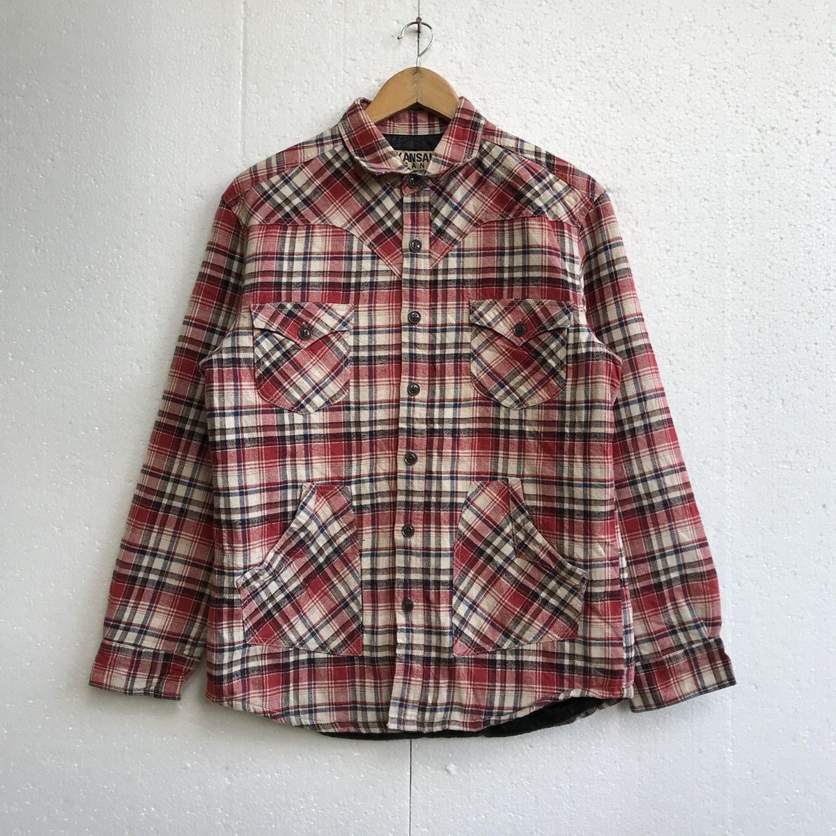 Kansai Yamamoto Kansai Jeans Plaid Jacket button up Size US M / EU 48-50 / 2 - 1 Thumbnail