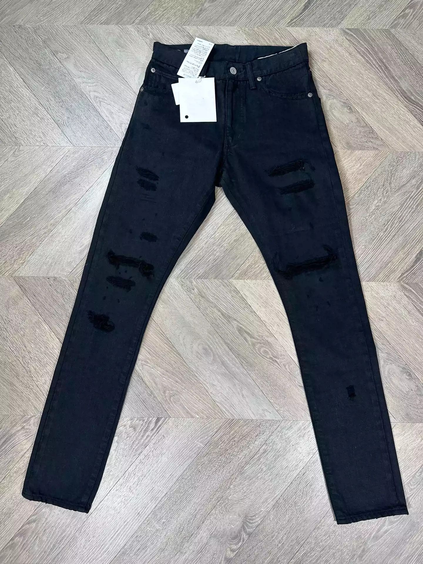 VISVIM 20SS SOCIAL SCULPTURE 12 BLK DMGD-17 12D17