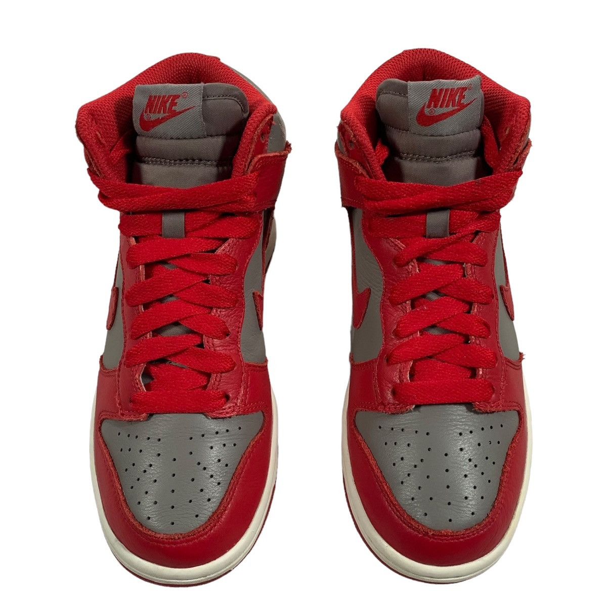 Nike Nike Dunk High Retro QS UNLV Varsity Red Gray 2016 Sneaker Size US 6 / IT 36 - 4 Thumbnail