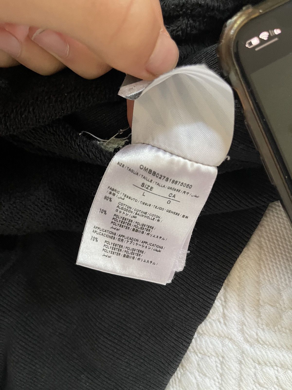 Champion × Off-White Off white champion hoodie Size US L / EU 52-54 / 3 - 12 Thumbnail