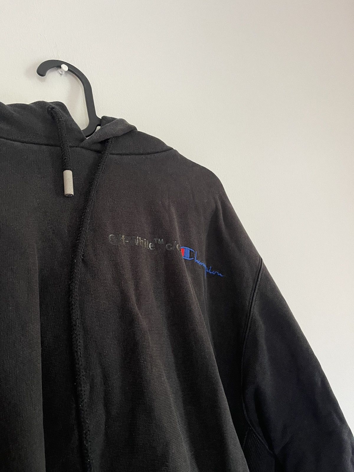 Champion × Off-White Off white champion hoodie Size US L / EU 52-54 / 3 - 8 Thumbnail