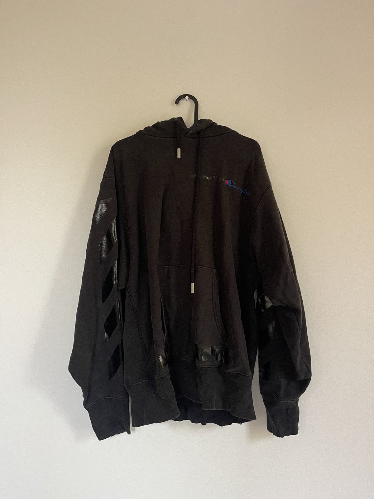 Champion × Off-White Off white champion hoodie Size US L / EU 52-54 / 3 - 3 Thumbnail