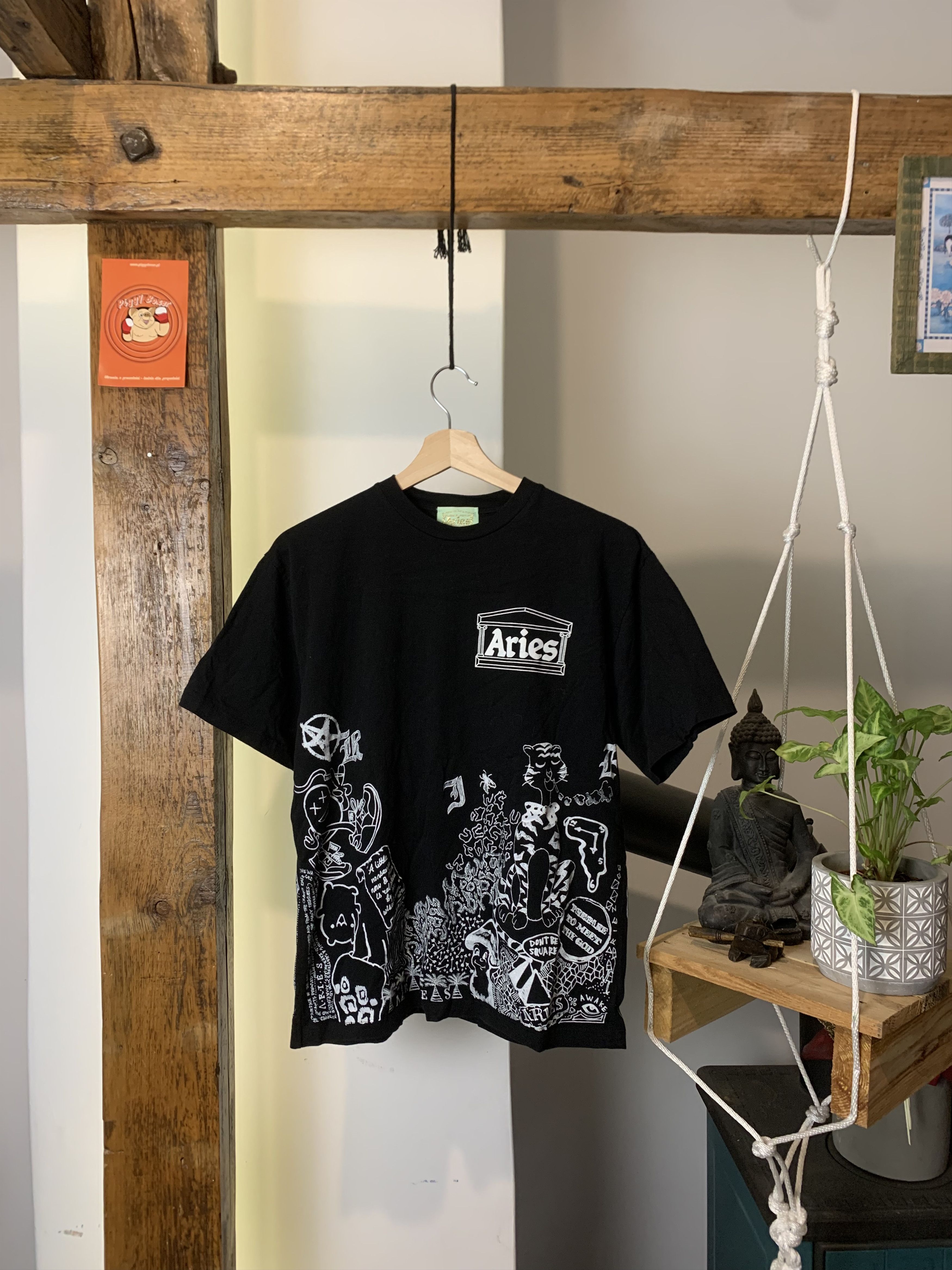 Aries Aries Doodle Psychodelic Tee Size US S / EU 44-46 / 1 - 1 Thumbnail