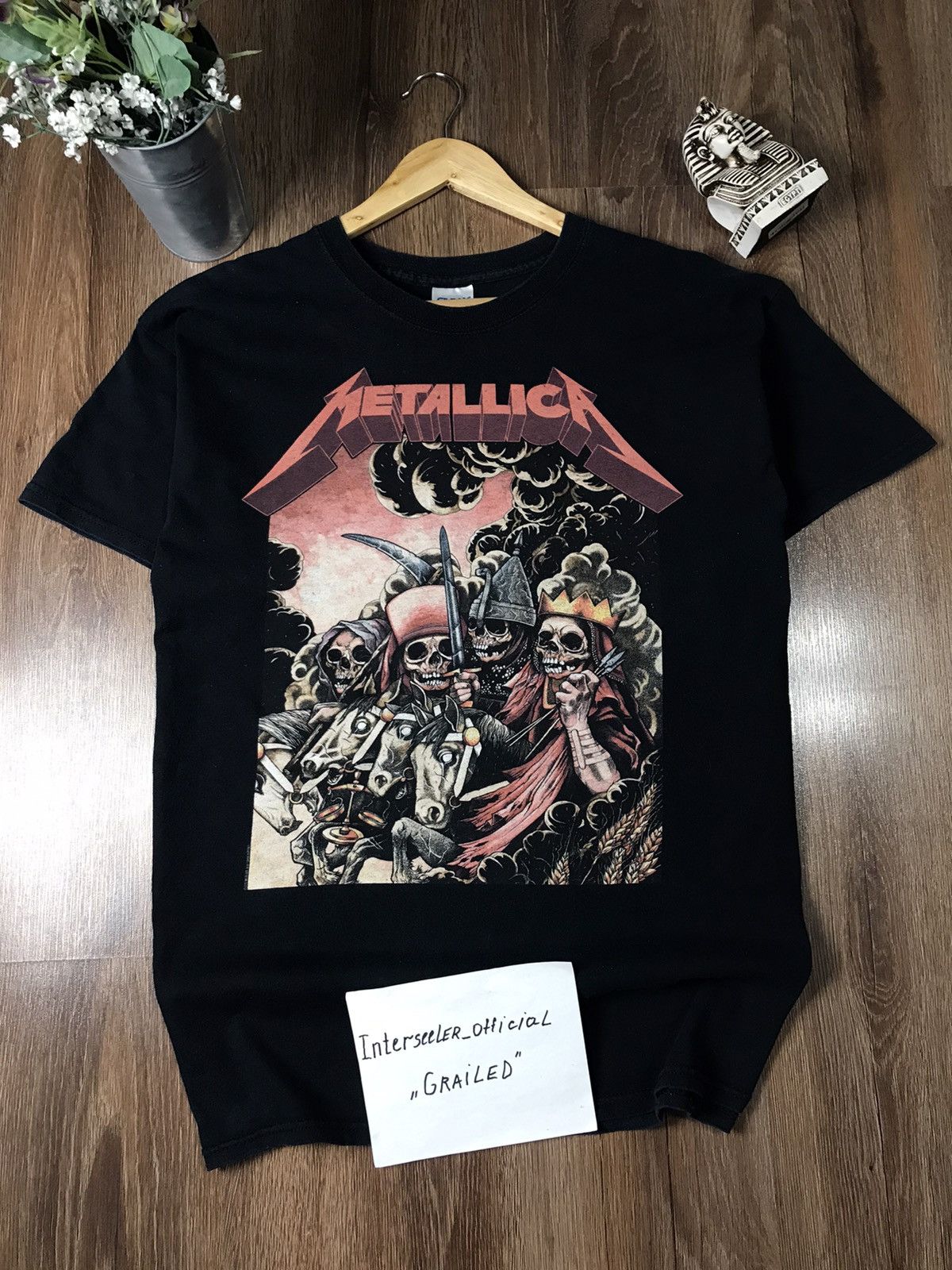 2013 vintage Metallica T shirt black Color