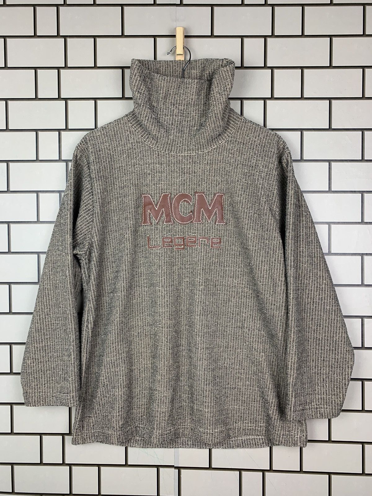 MCM × Vintage Vintage 90s McM Legere Long Sleeve Big Logo Size L / US 10 / IT 46 - 2 Thumbnail