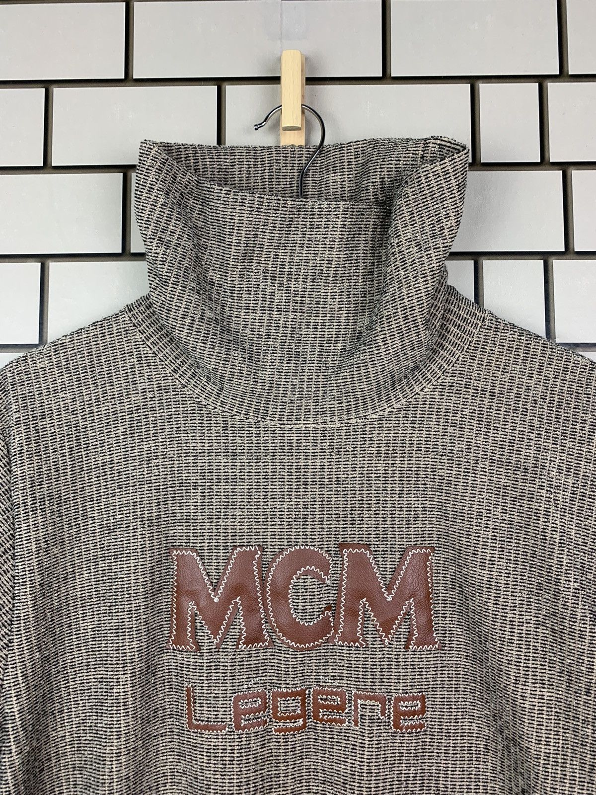 MCM × Vintage Vintage 90s McM Legere Long Sleeve Big Logo Size L / US 10 / IT 46 - 8 Thumbnail