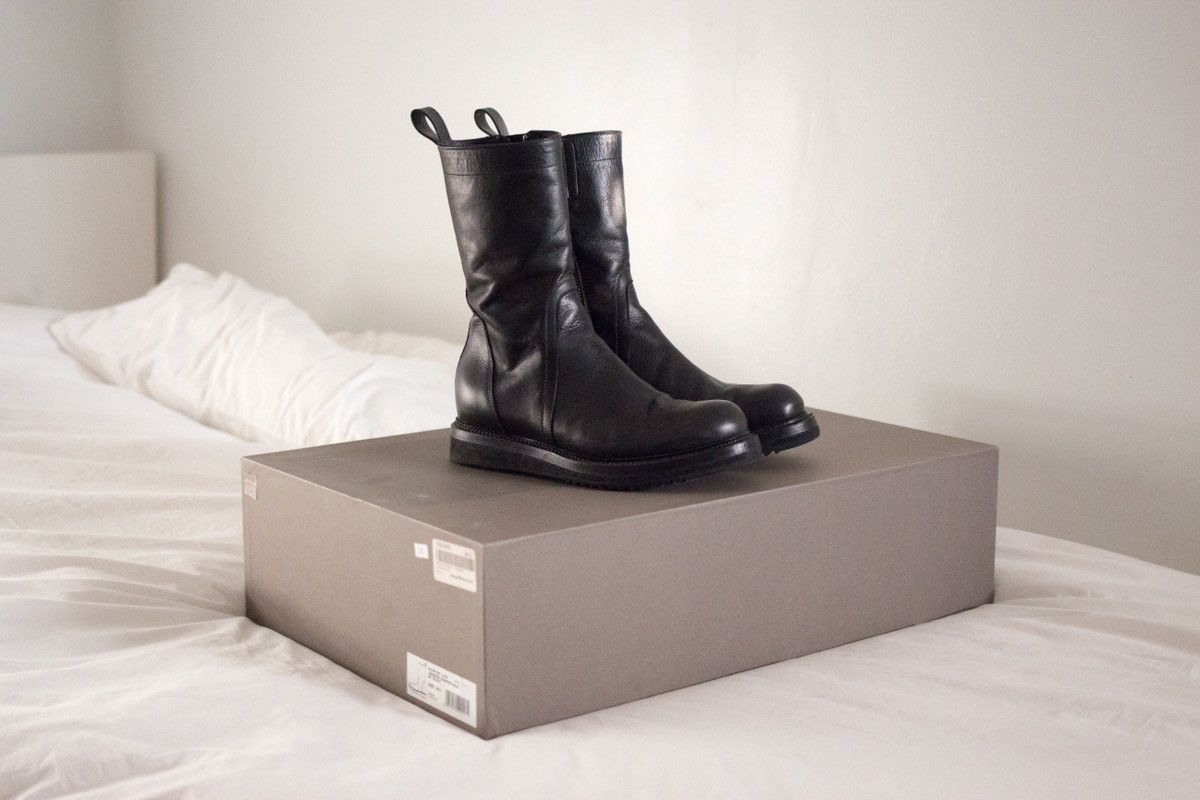 Rick Owens RARE GRAIL Rick Owens Creeper Boots non pebbled leather ...