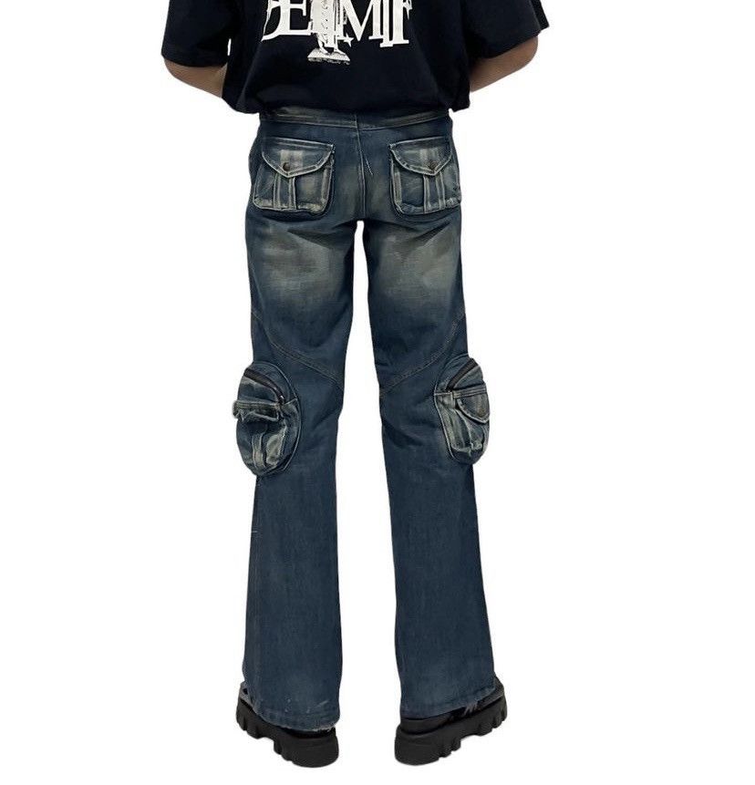 20471120 × Beauty Beast × Japanese Brand 🕺Super Flare🕺Japanese denim cargo jeans Size US 31 - 4 Thumbnail