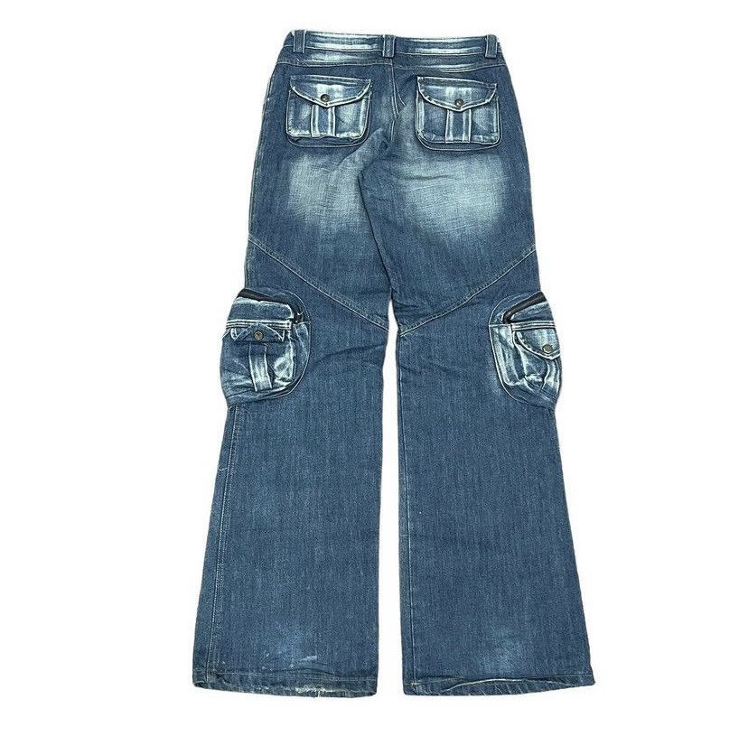 20471120 × Beauty Beast × Japanese Brand 🕺Super Flare🕺Japanese denim cargo jeans Size US 31 - 2 Thumbnail