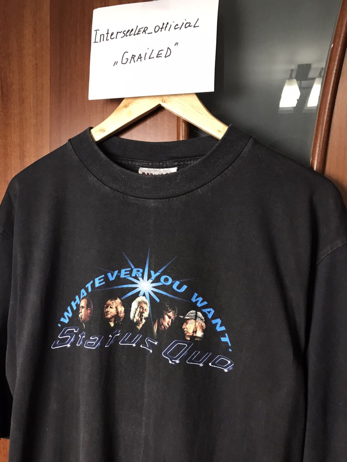 Band Tees × Vintage Vintage 90s Status Quo Band Tour T Shirt 1997 Relaxed fit Size US XL / EU 56 / 4 - 4 Thumbnail
