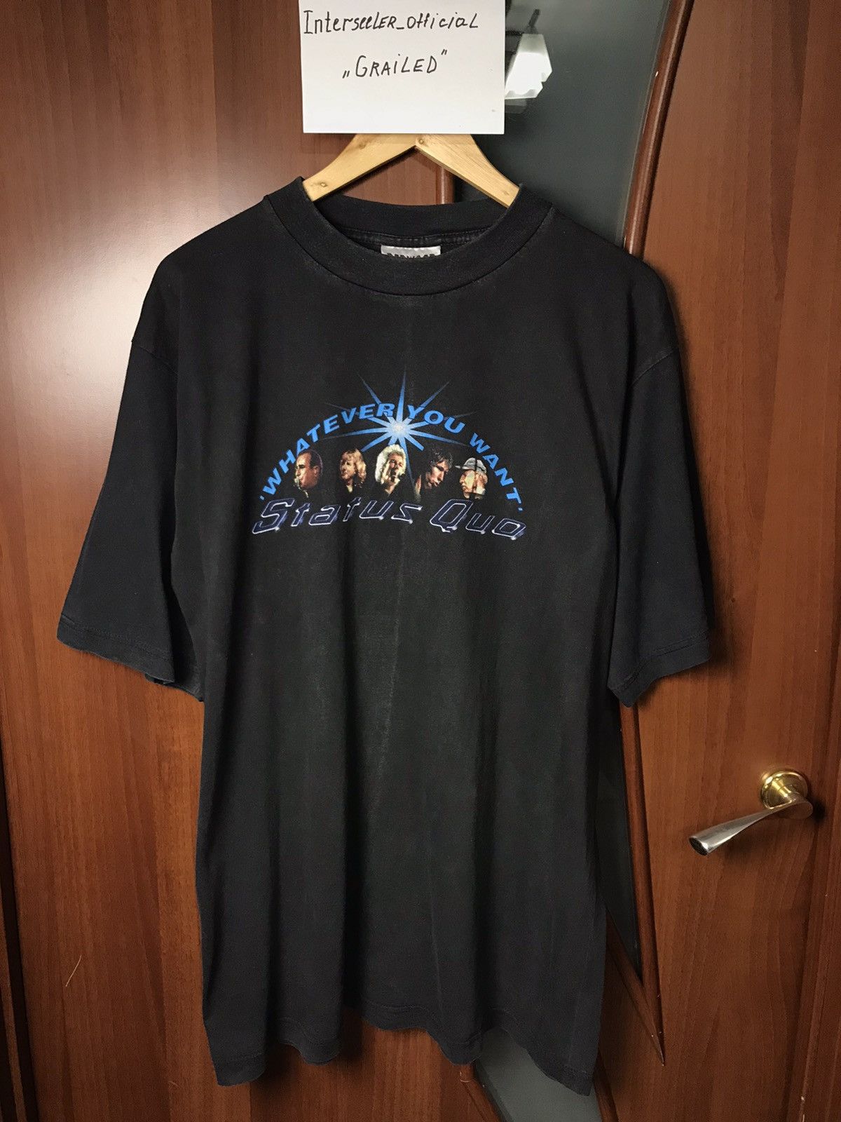 Band Tees × Vintage Vintage 90s Status Quo Band Tour T Shirt 1997 Relaxed fit Size US XL / EU 56 / 4 - 1 Thumbnail