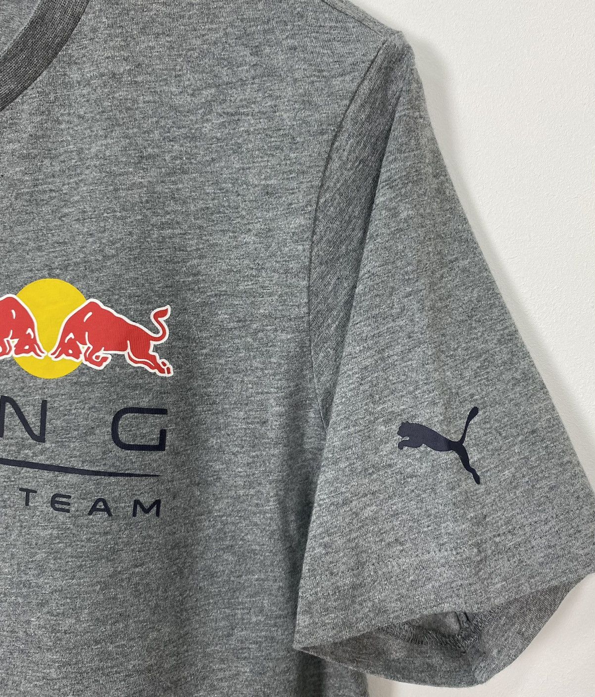 Puma 🏎️ Red Bull Racing Formula One F1 Team PUMA T-Shirt Grey Top Size US S / EU 44-46 / 1 - 4 Thumbnail