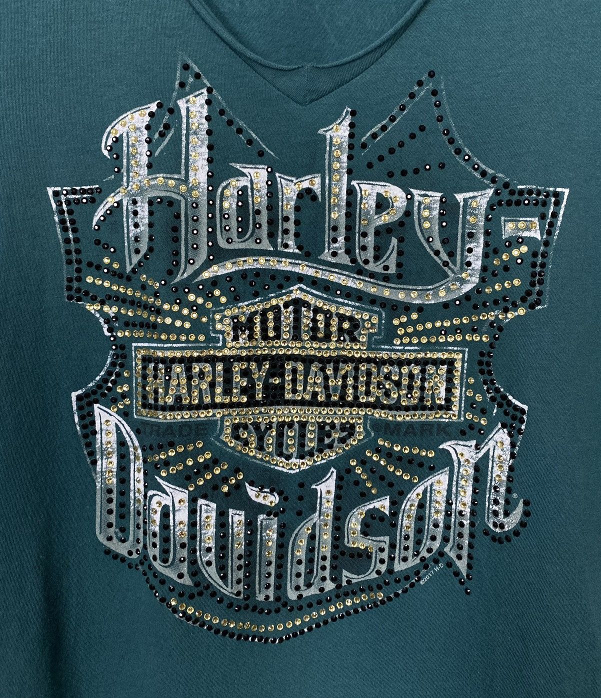Harley Davidson Harley Davidson House Of Thunder Germany V-neck T-shirt tee Size M / US 6-8 / IT 42-44 - 2 Thumbnail