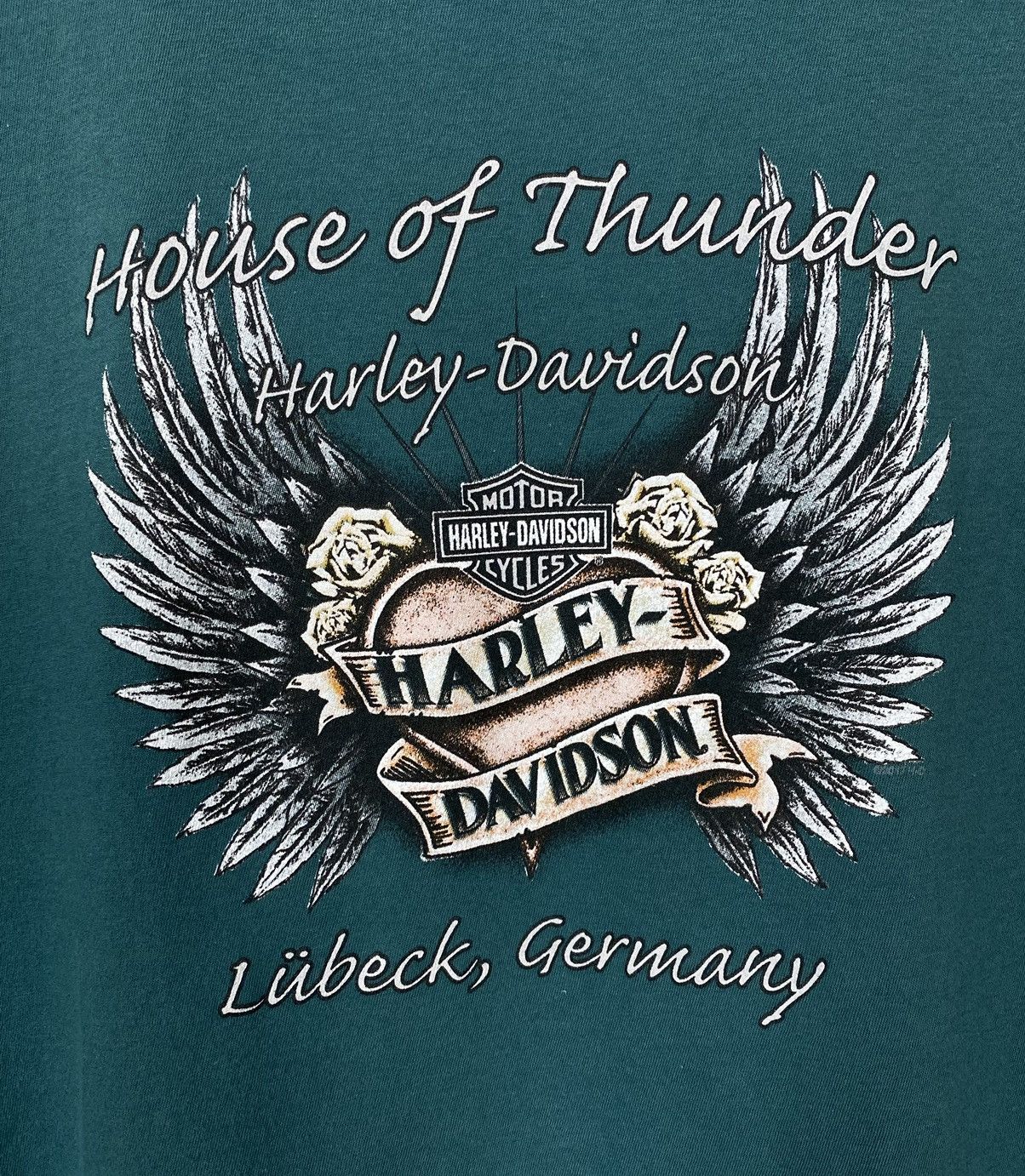 Harley Davidson Harley Davidson House Of Thunder Germany V-neck T-shirt tee Size M / US 6-8 / IT 42-44 - 8 Thumbnail