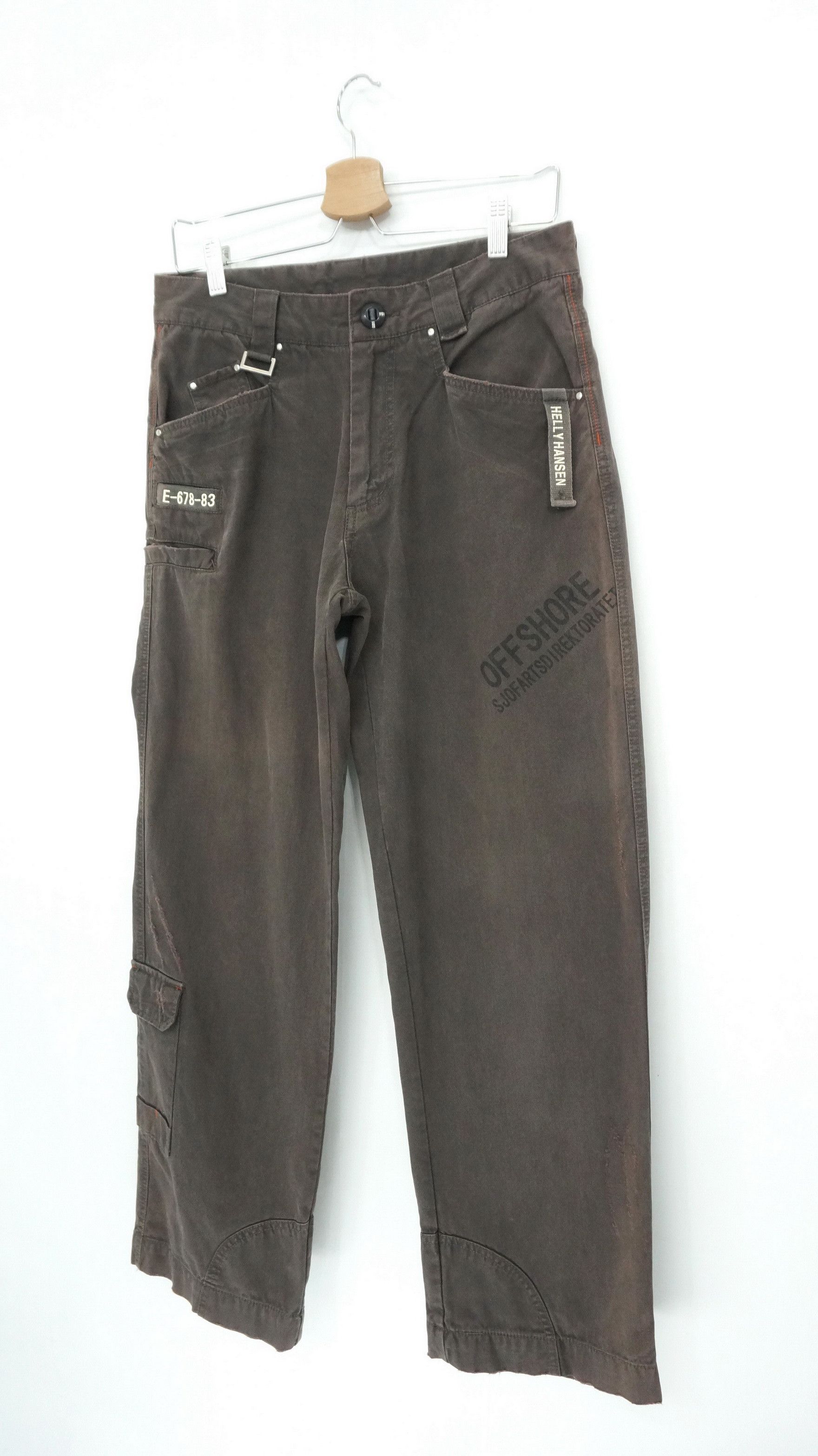 image of Helly Hansen Sunfaded Worn Out Pants in Dark Brown, Men's (Size 30)