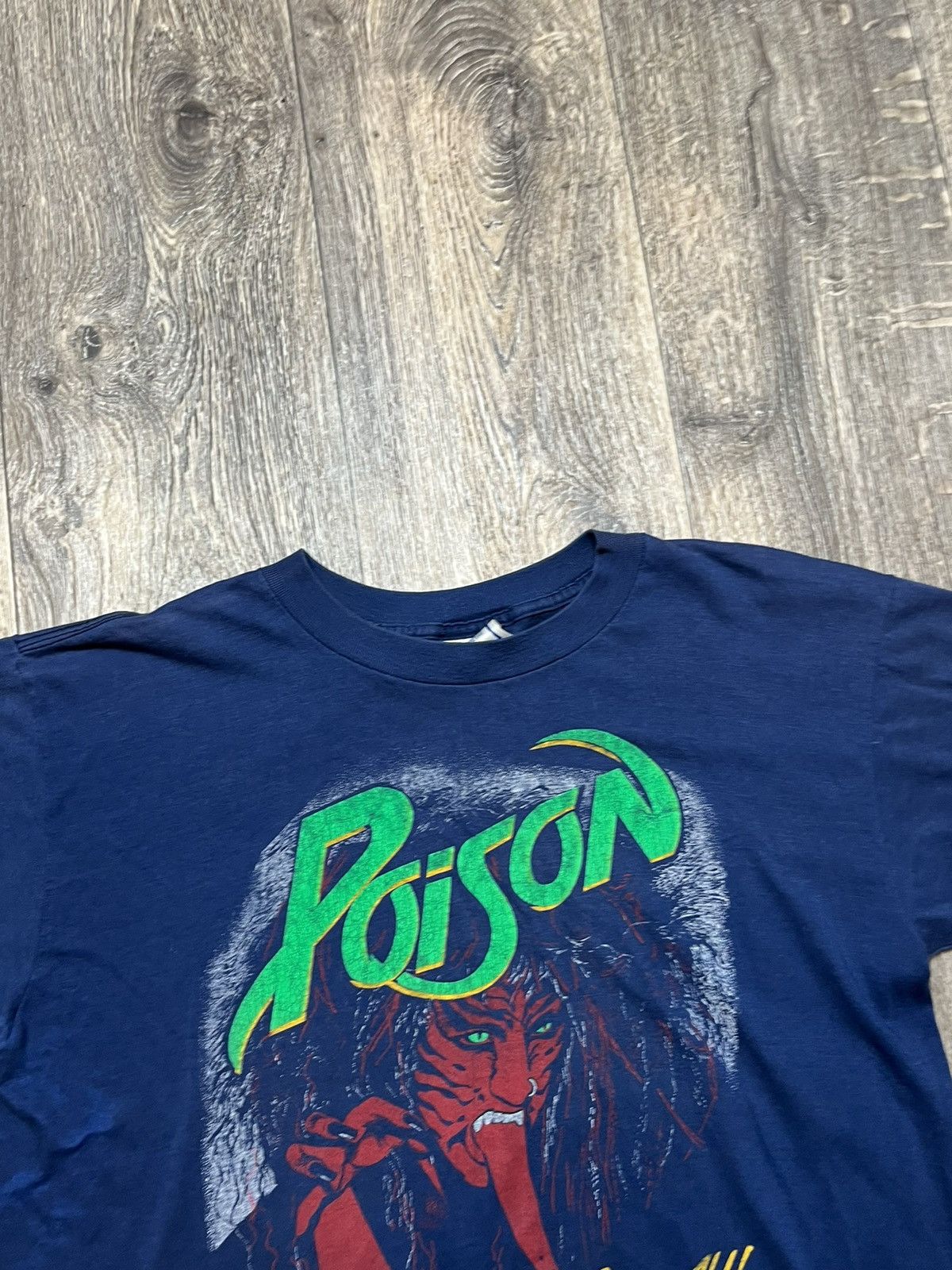 Vintage Vintage Poison concert tour 80-90s t-shirt tee Size XL / US 12-14 / IT 48-50 - 5 Thumbnail