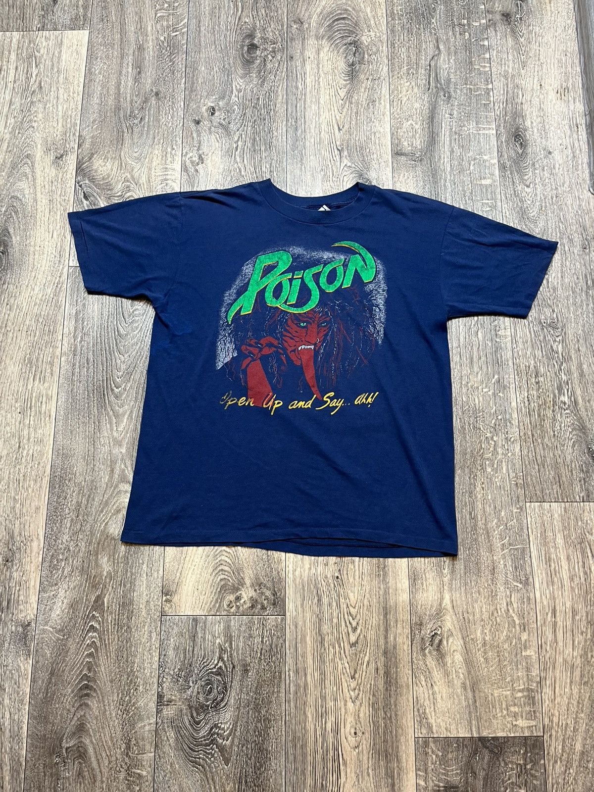 Vintage Vintage Poison concert tour 80-90s t-shirt tee Size XL / US 12-14 / IT 48-50 - 1 Preview