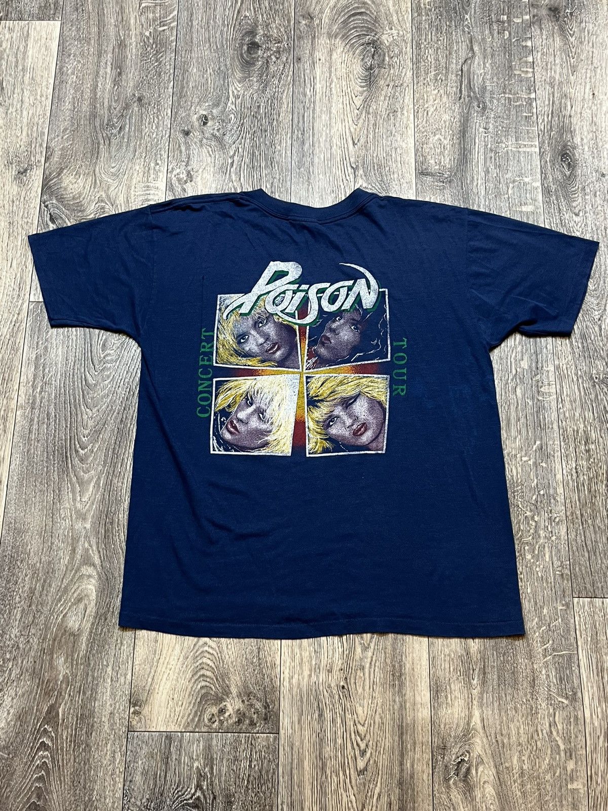 Vintage Vintage Poison concert tour 80-90s t-shirt tee Size XL / US 12-14 / IT 48-50 - 8 Thumbnail