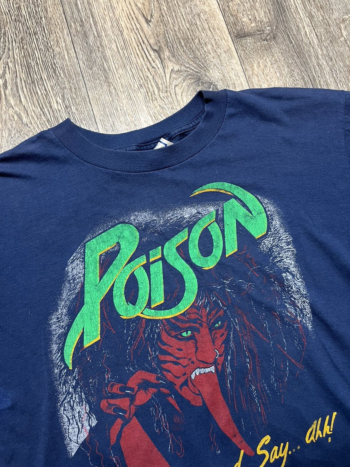 Vintage Vintage Poison concert tour 80-90s t-shirt tee Size XL / US 12-14 / IT 48-50 - 4 Thumbnail