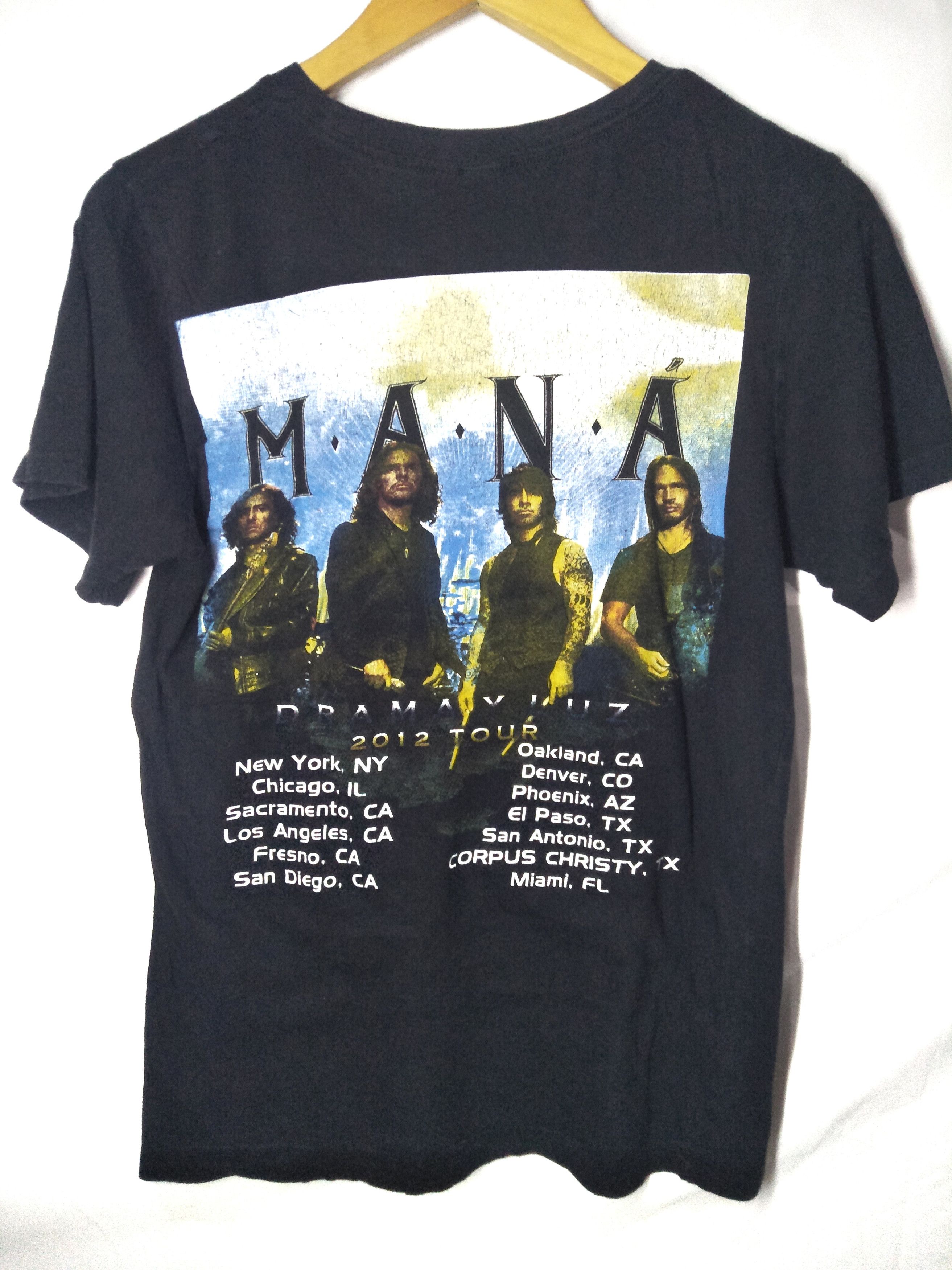 Band Tees MANA DRAMA Y LUZ TOUR 2012 Size US S / EU 44-46 / 1 - 2 Thumbnail