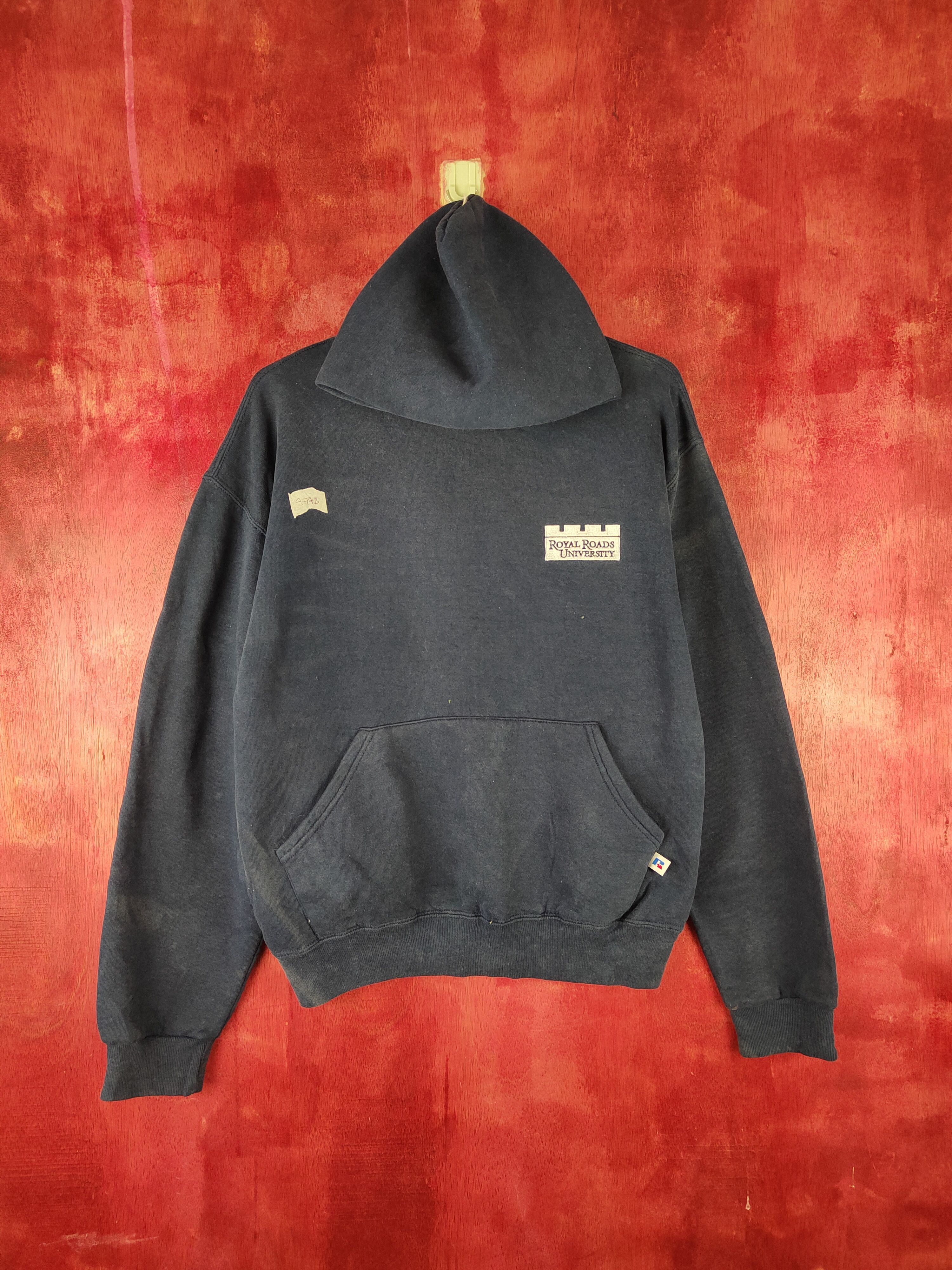 Russell Athletic Royal Road University Dark Blue Hoodie Sweatshirt #477B Size US M / EU 48-50 / 2 - 1 Thumbnail
