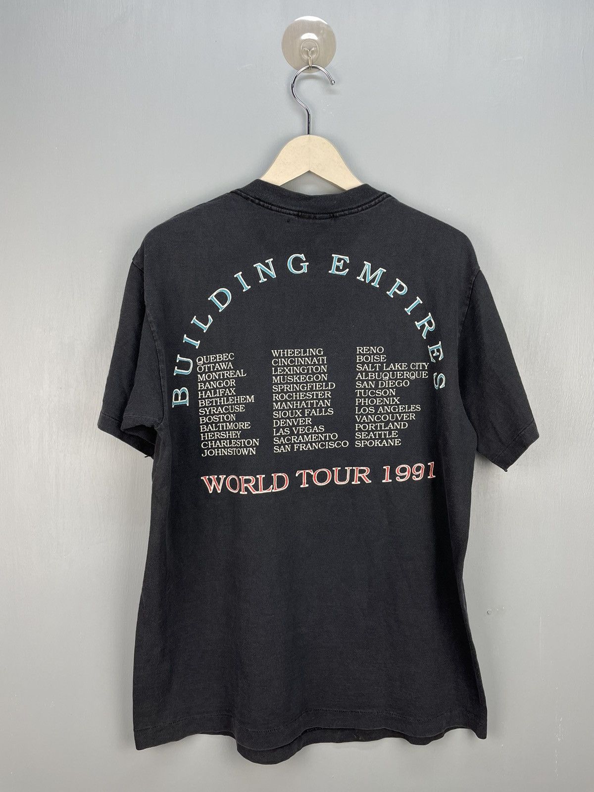 Band Tees Vintage 90s Queensrÿche pushead design tour t shirt Size US M / EU 48-50 / 2 - 2 Thumbnail