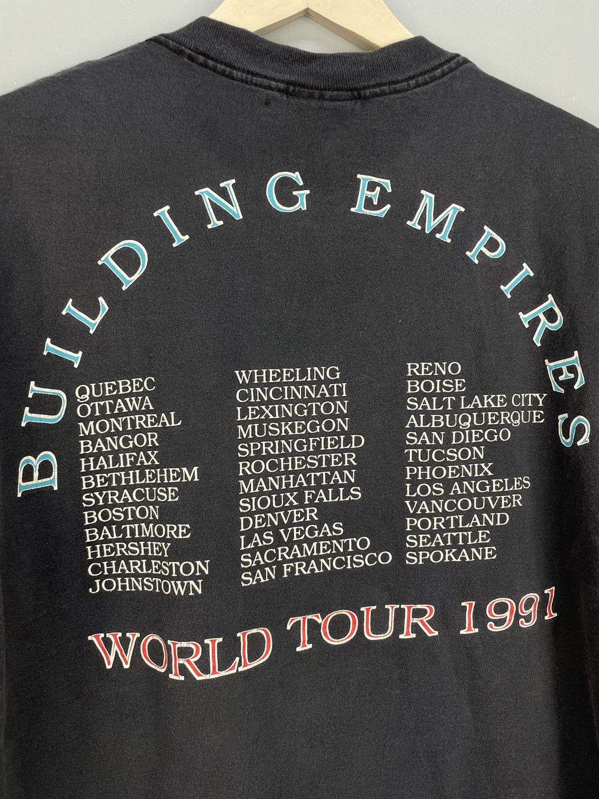 Band Tees Vintage 90s Queensrÿche pushead design tour t shirt Size US M / EU 48-50 / 2 - 6 Thumbnail