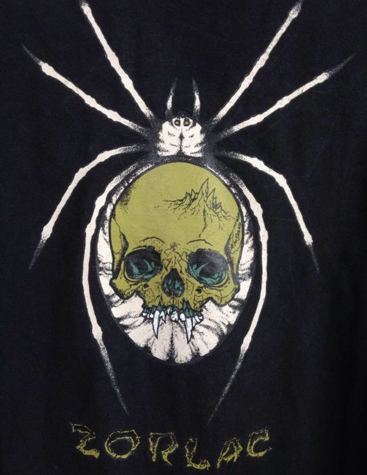 Vintage Vintage 90s Zorlac skateboard pushead design spider skull Size US L / EU 52-54 / 3 - 4 Thumbnail