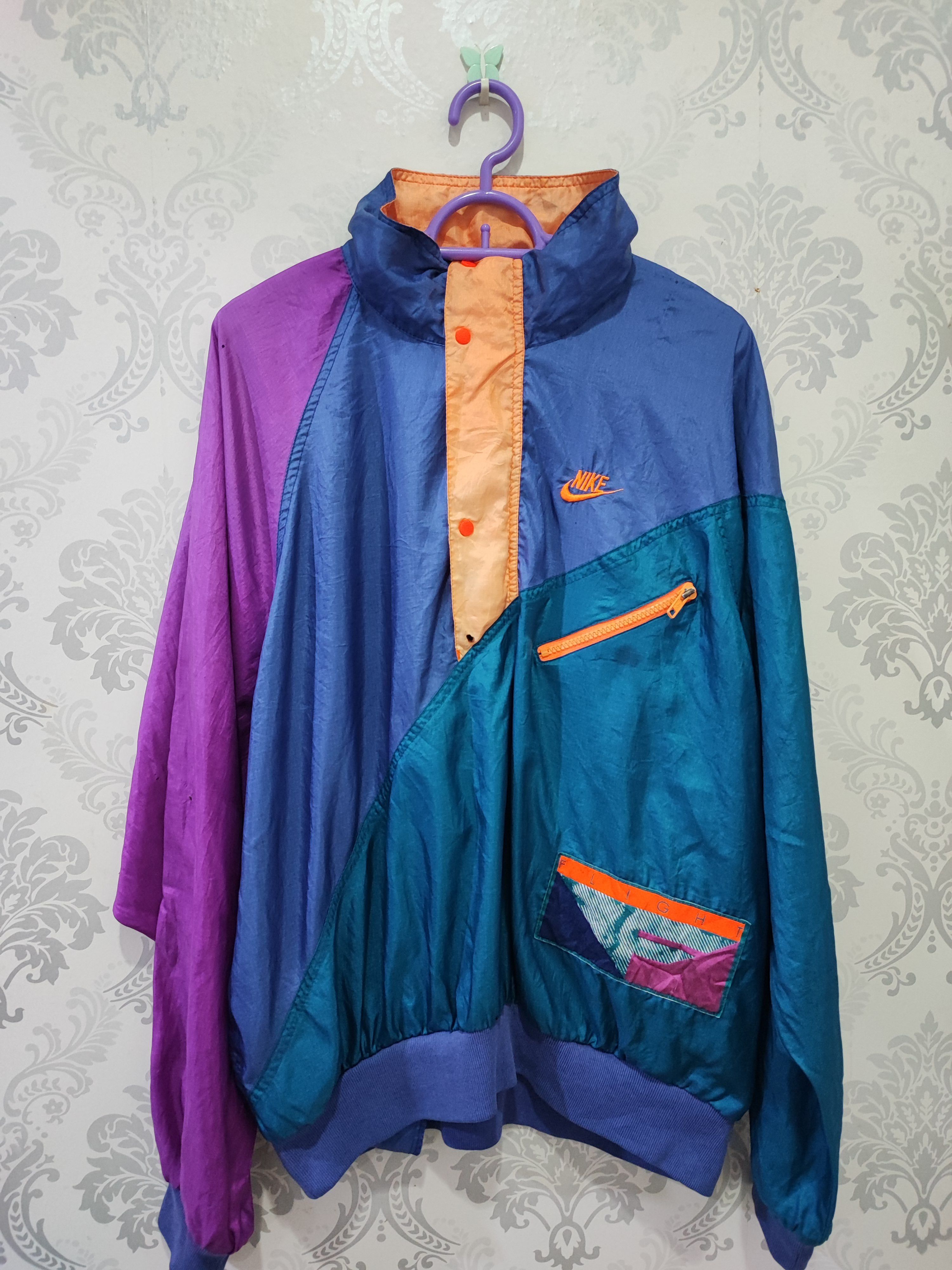 Vtg store Nike Flight Pullover Windbreaker Jacket