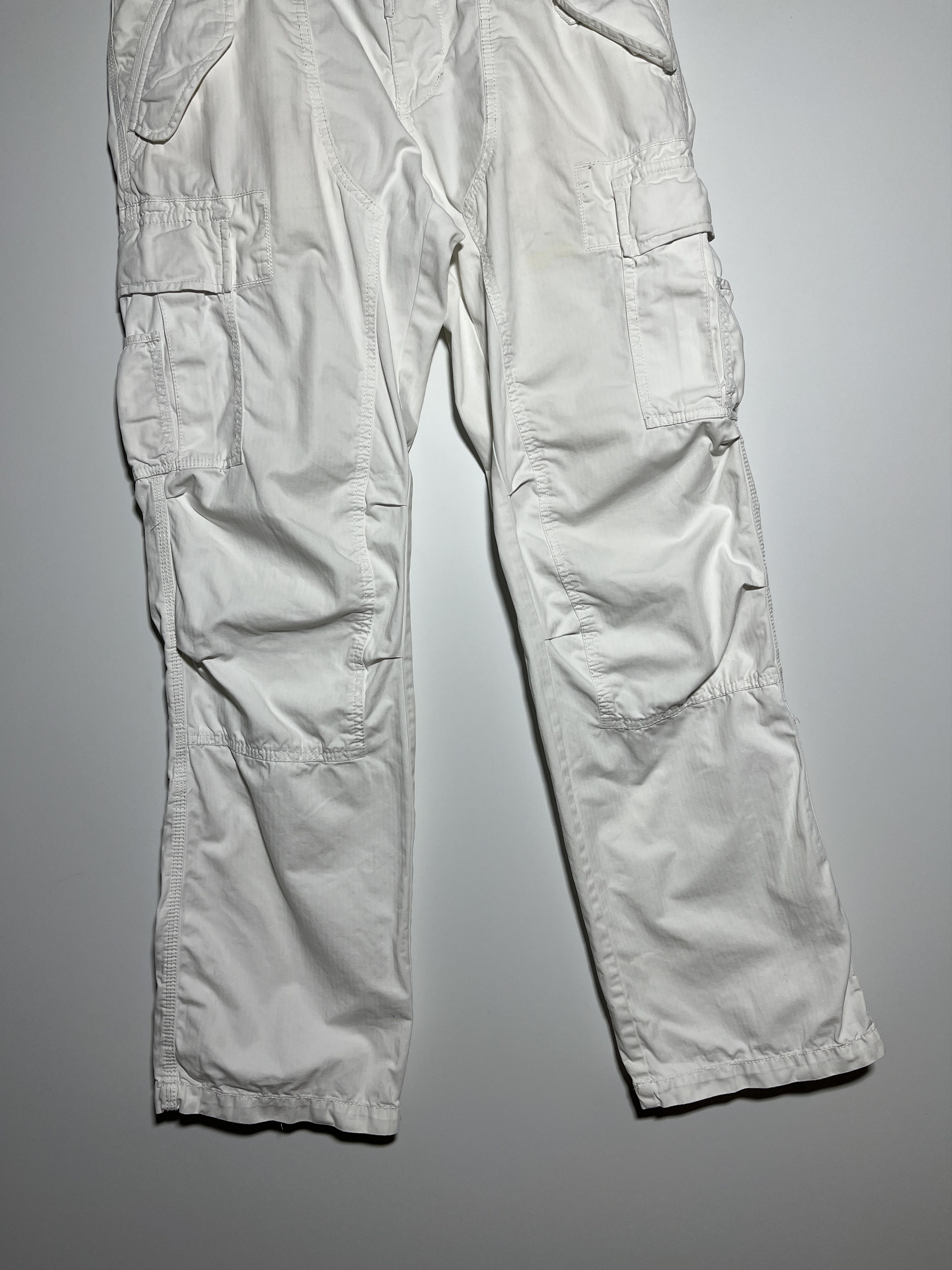 Tommy Hilfiger Vintage Y2K Tommy Hilfiger White Cargo Pants Size 34 Size US 34 / EU 50 - 5 Thumbnail