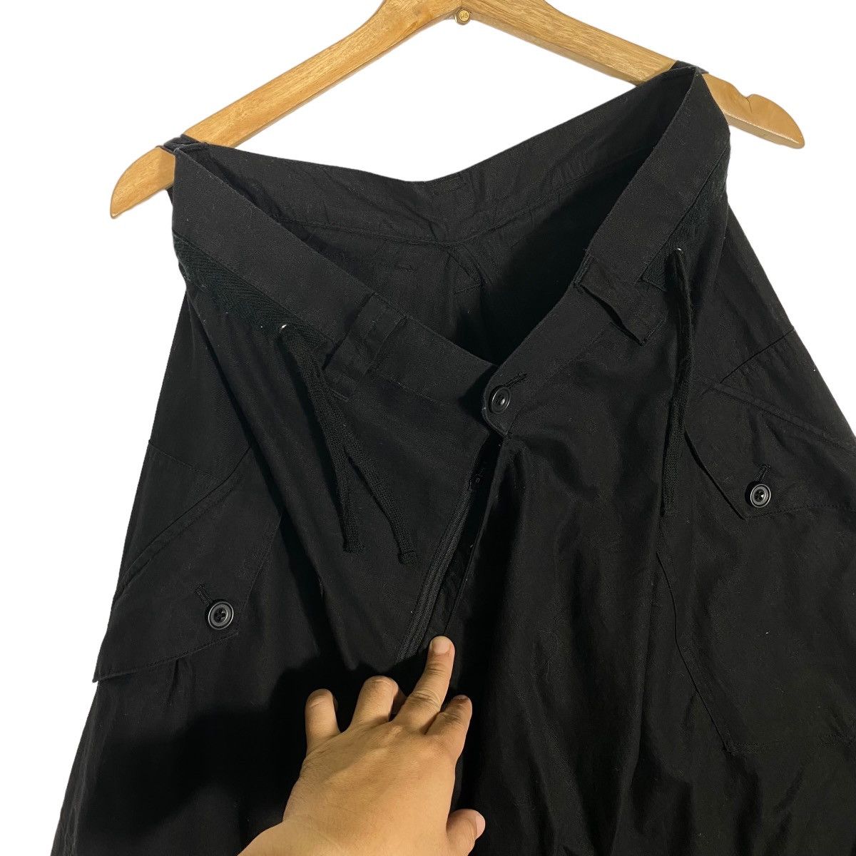 Japanese Brand × PPFM × Vintage Vintage 90 PPFM Short Harem Pants Black Colour Size US 30 / EU 46 - 6 Thumbnail