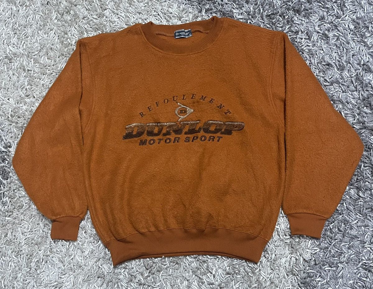 Dunlop VINTAGE DUNLOP MOTOR SPORT BIG LOGO SWEATSHIRT JAPAN Size US M / EU 48-50 / 2 - 1 Thumbnail