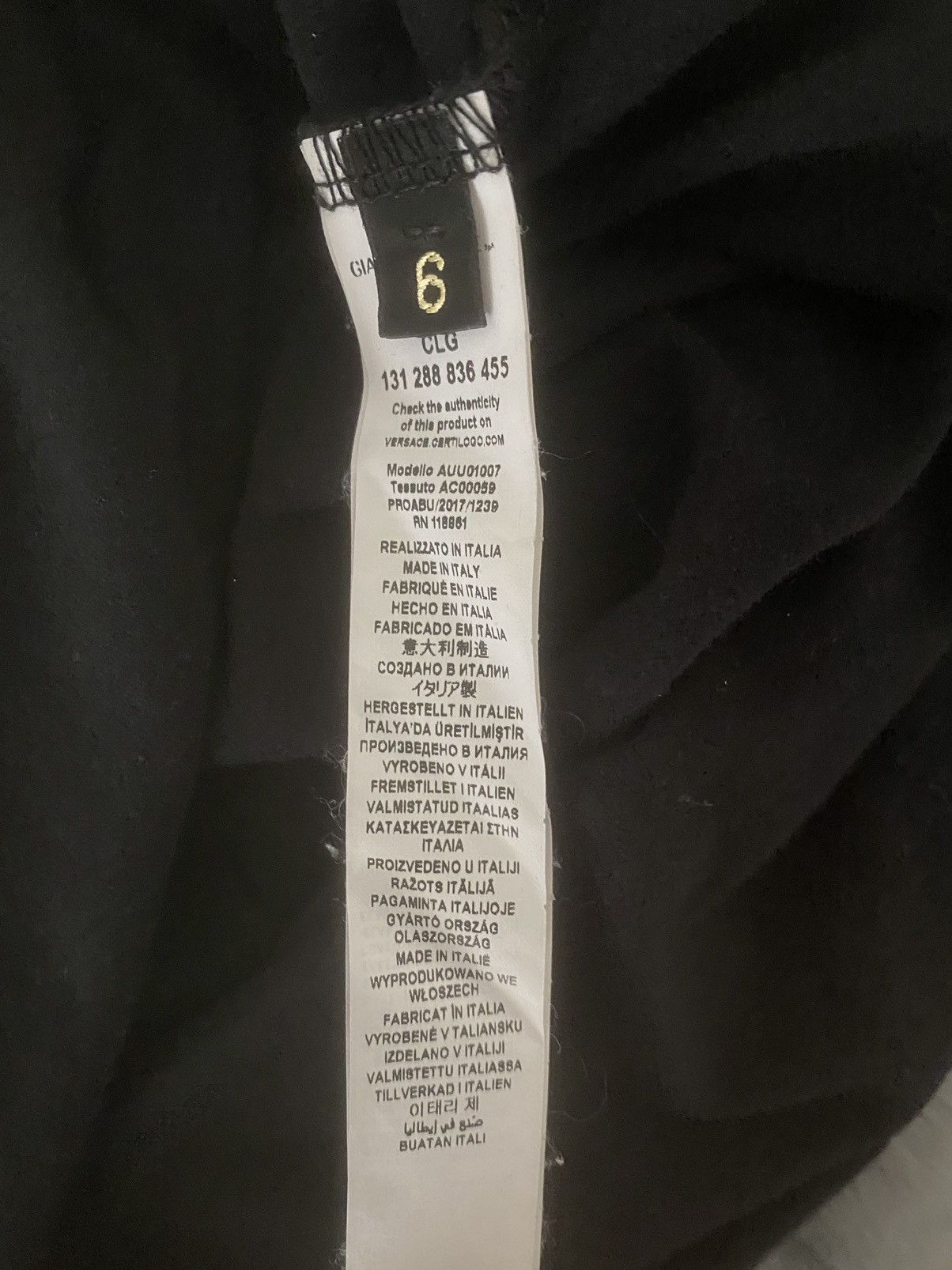 Versace Versace Black long sleeve shirt Size US S / EU 44-46 / 1 - 4 Thumbnail